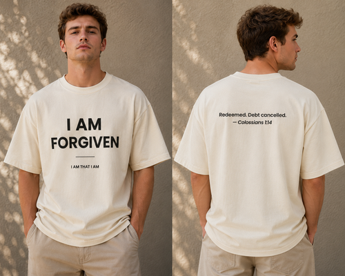 I AM FORGIVEN Tee — Colossians 1:14 Identity Collection