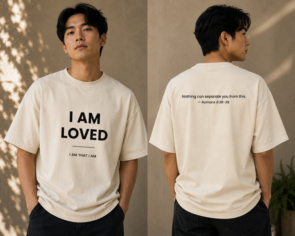 I AM LOVED Tee — Romans 8:38-39 Identity Collection