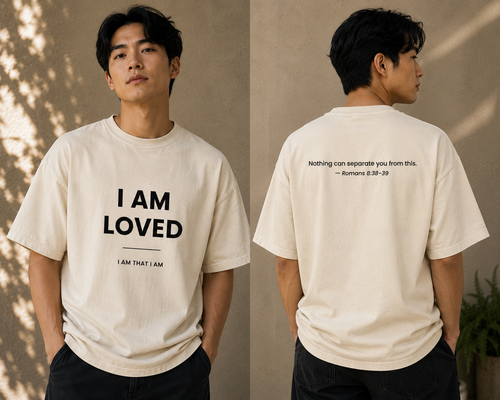 I AM LOVED Tee — Romans 8:38-39 Identity Collection